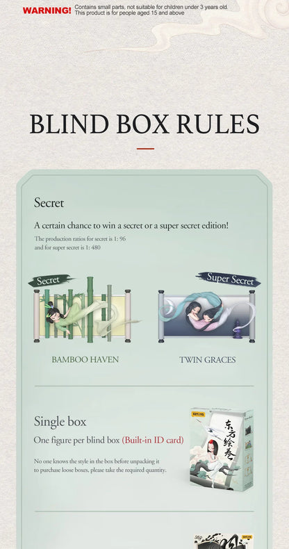 SLEEP CHINESE SCROLLS - Mô hình Blind Box (Art Toy) - 52TOYS