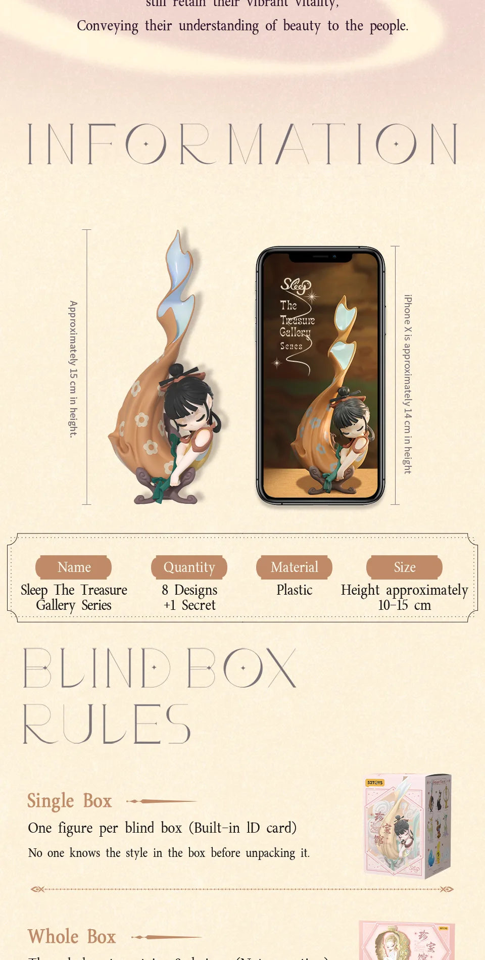 SLEEP THE TREASURE GALLERY - Mô hình Blind Box Art Toy - 52TOYS