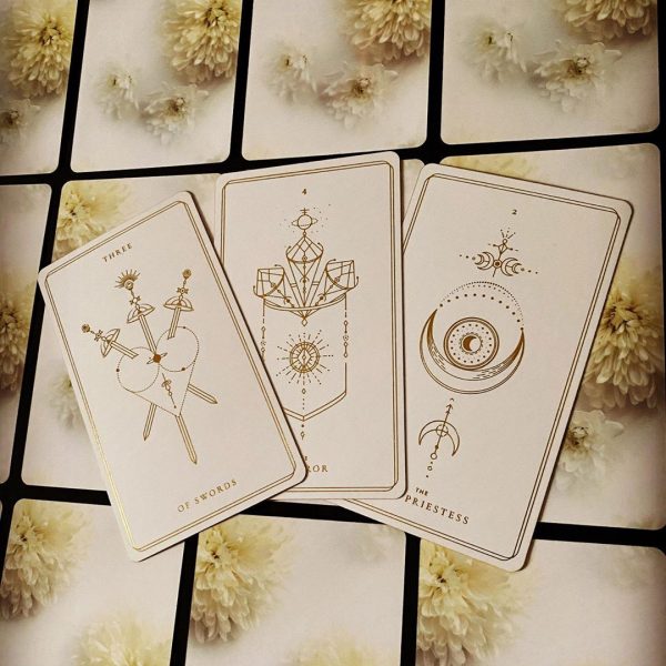 Bộ Bài Soul Cards Tarot (White Dahlia) - Phiên Bản Màu Hoa Thược Dược Trắng