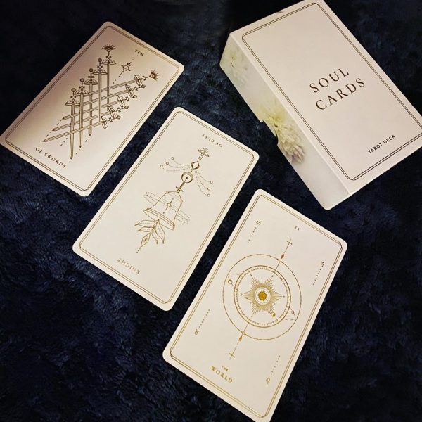 Bộ Bài Soul Cards Tarot (White Dahlia) - Phiên Bản Màu Hoa Thược Dược Trắng