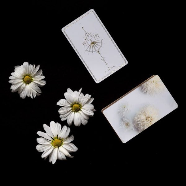 Bộ Bài Soul Cards Tarot (White Dahlia) - Phiên Bản Màu Hoa Thược Dược Trắng