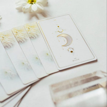 Bộ Bài Soul Cards Tarot (White Dahlia) - Phiên Bản Màu Hoa Thược Dược Trắng