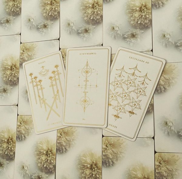 Bộ Bài Soul Cards Tarot (White Dahlia) - Phiên Bản Màu Hoa Thược Dược Trắng