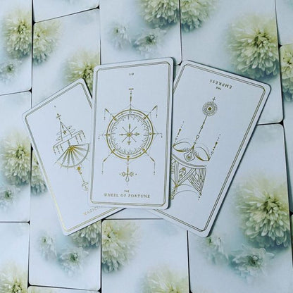 Bộ Bài Soul Cards Tarot (White Dahlia) - Phiên Bản Màu Hoa Thược Dược Trắng