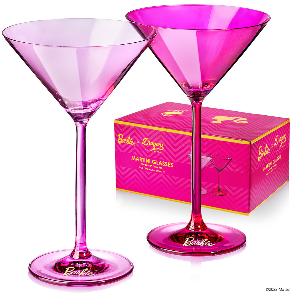 Barbie™ X Dragon Glassware® Martini Glasses - Bộ 2 Ly Martini Pha Lê Cao Cấp - Dragon Glassware - Hình ảnh sản phẩm