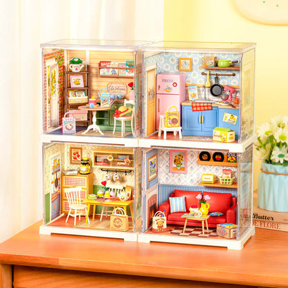 Rolife Homely Baking Kitchen Mini Super Creator DIY Miniature House DWS08B - Mô hình nhà búp bê tí hon tự lắp ráp - Rolife DWS08B