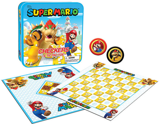 CHECKERS & TIC TAC TOE: Super Mario vs. Bowser