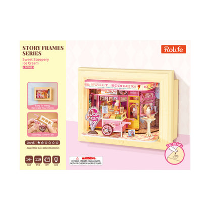 Rolife Sweet Scoopery Ice Cream 3D Wooden Puzzle DP002 - Mô hình gỗ 3D lắp ráp DIY - Rolife