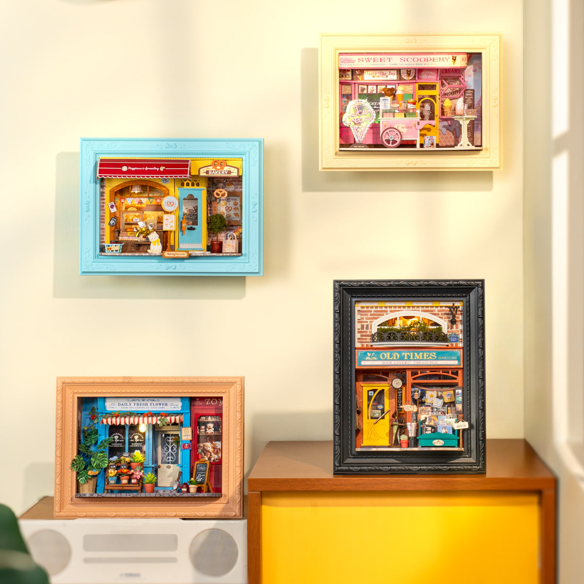 Rolife Daily Fresh Flower 3D Wooden Puzzle DP003 - Mô hình gỗ 3D Tiệm hoa tươi trang trí - Rolife DP003