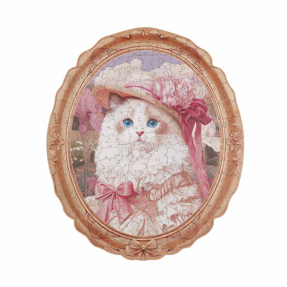 Rowood Springtime Kitty Portrait Wooden Jigsaw Puzzle - Tranh ghép gỗ 3D - Rolife