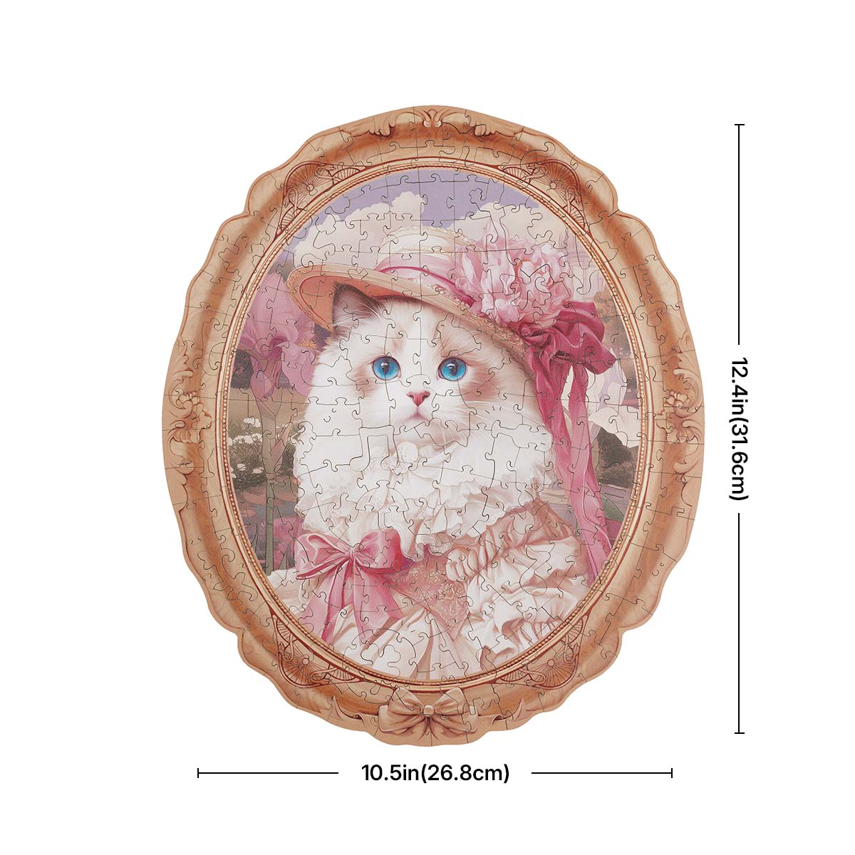 Rowood Springtime Kitty Portrait Wooden Jigsaw Puzzle - Tranh ghép gỗ 3D - Rolife