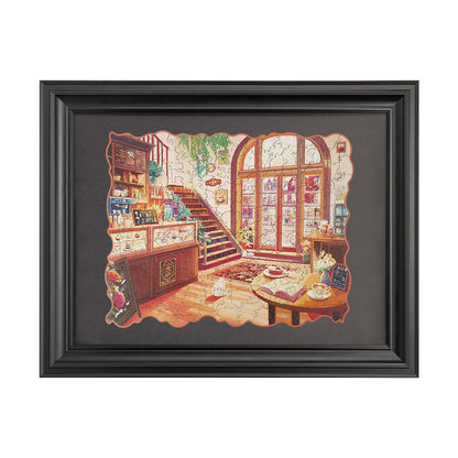 Rowood Black Vintage Puzzle Frame TAK002 - Khung tranh gỗ ghép hình cổ điển - Rolife