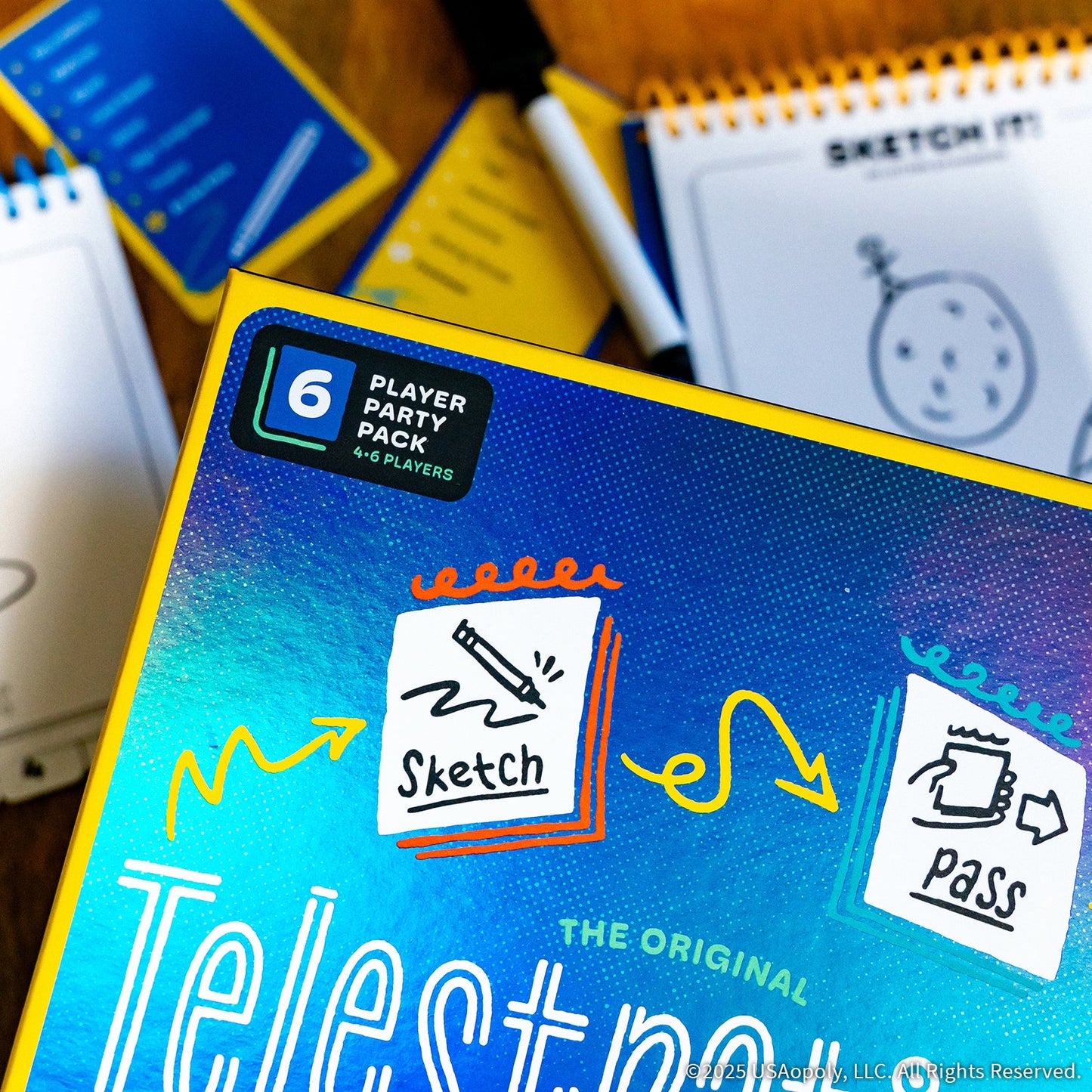 Telestrations® 6 Player (2nd Edition) - Board game vẽ hình đoán chữ - The Op Games