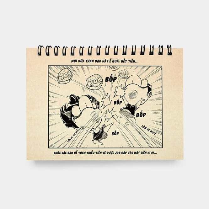 Sổ tay Monthly Planner Tai Mèo & Mặt Ngầu