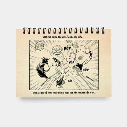 Sổ tay Monthly Planner Tai Mèo & Mặt Ngầu