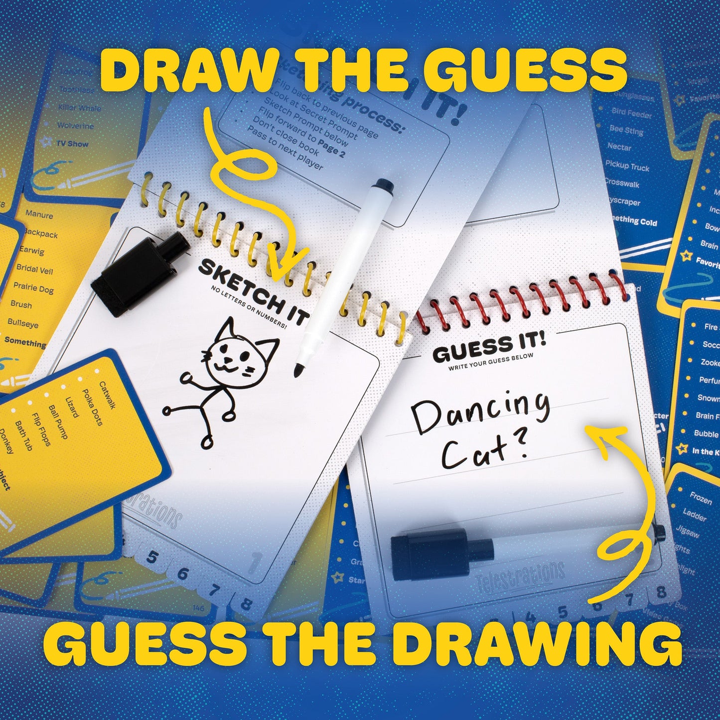 Telestrations® 8 Player (2nd Edition) - Board game vẽ hình đoán chữ - The Op Games