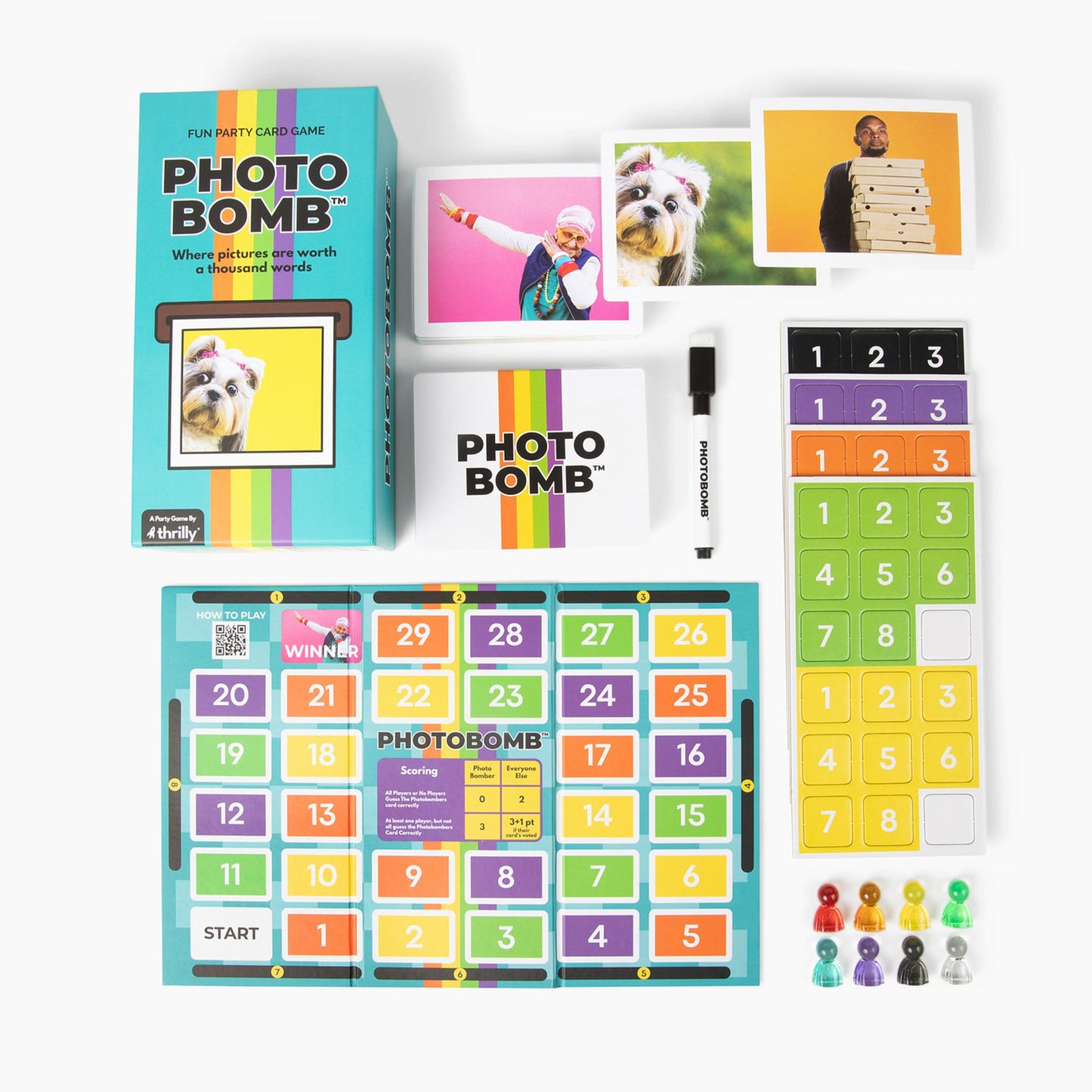 Photobomb Board Game - Board Game Tiệc Tùng Hài Hước - Thrilly Games