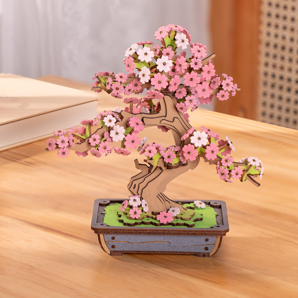 Rolife 3D Wooden Puzzle - Sakura Bonsai TG415 - Mô hình lắp ráp gỗ 3D - Rolife