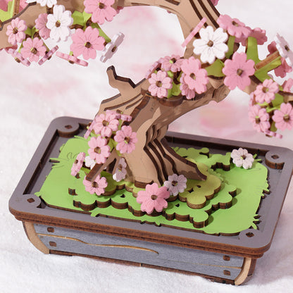 Rolife 3D Wooden Puzzle - Sakura Bonsai TG415 - Mô hình lắp ráp gỗ 3D - Rolife