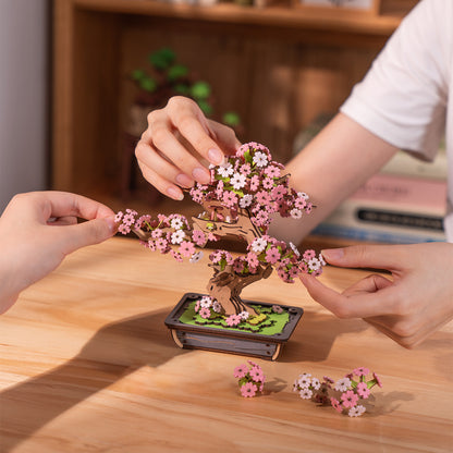 Rolife 3D Wooden Puzzle - Sakura Bonsai TG415 - Mô hình lắp ráp gỗ 3D - Rolife