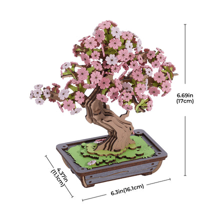 Rolife 3D Wooden Puzzle - Sakura Bonsai TG415 - Mô hình lắp ráp gỗ 3D - Rolife