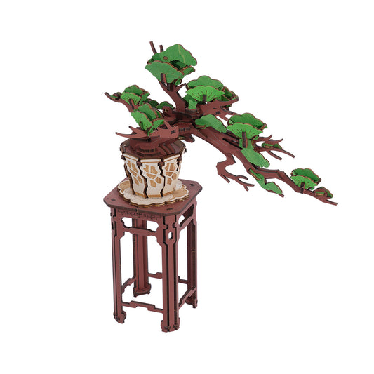 Rolife 3D Wooden Puzzle - Evergreen Pine Bonsai TG510 - Mô hình lắp ráp gỗ 3D Cây thông Bonsai - Rolife