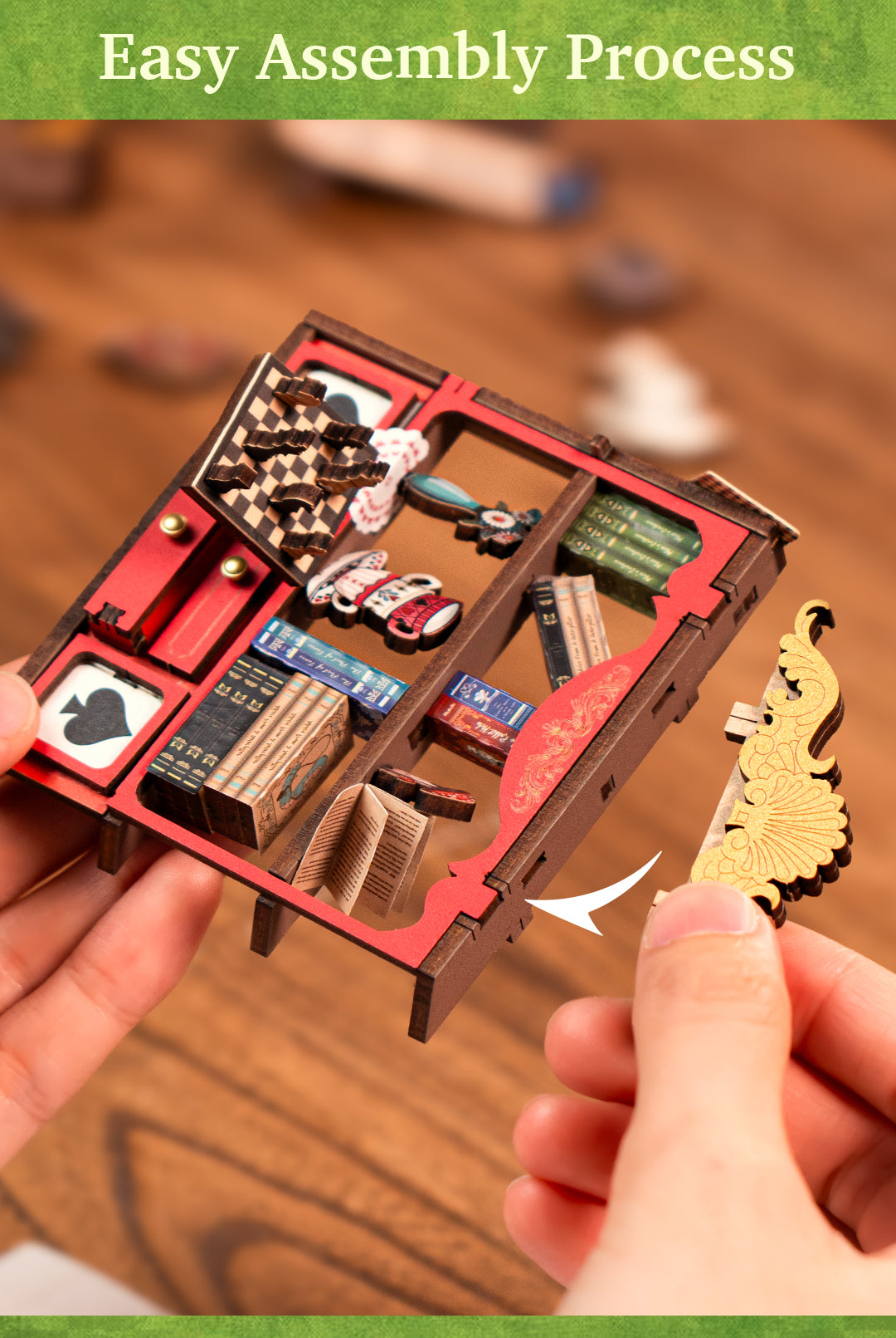 Rolife Fall into Wonder DIY Book Nook Shelf Insert TGB12 - Mô hình gỗ 3D tự lắp ráp - Rolife