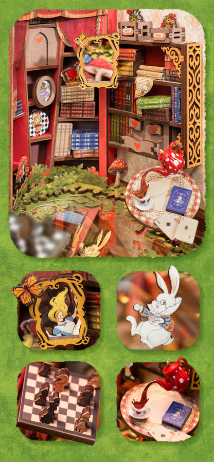 Rolife Fall into Wonder DIY Book Nook Shelf Insert TGB12 - Mô hình gỗ 3D tự lắp ráp - Rolife