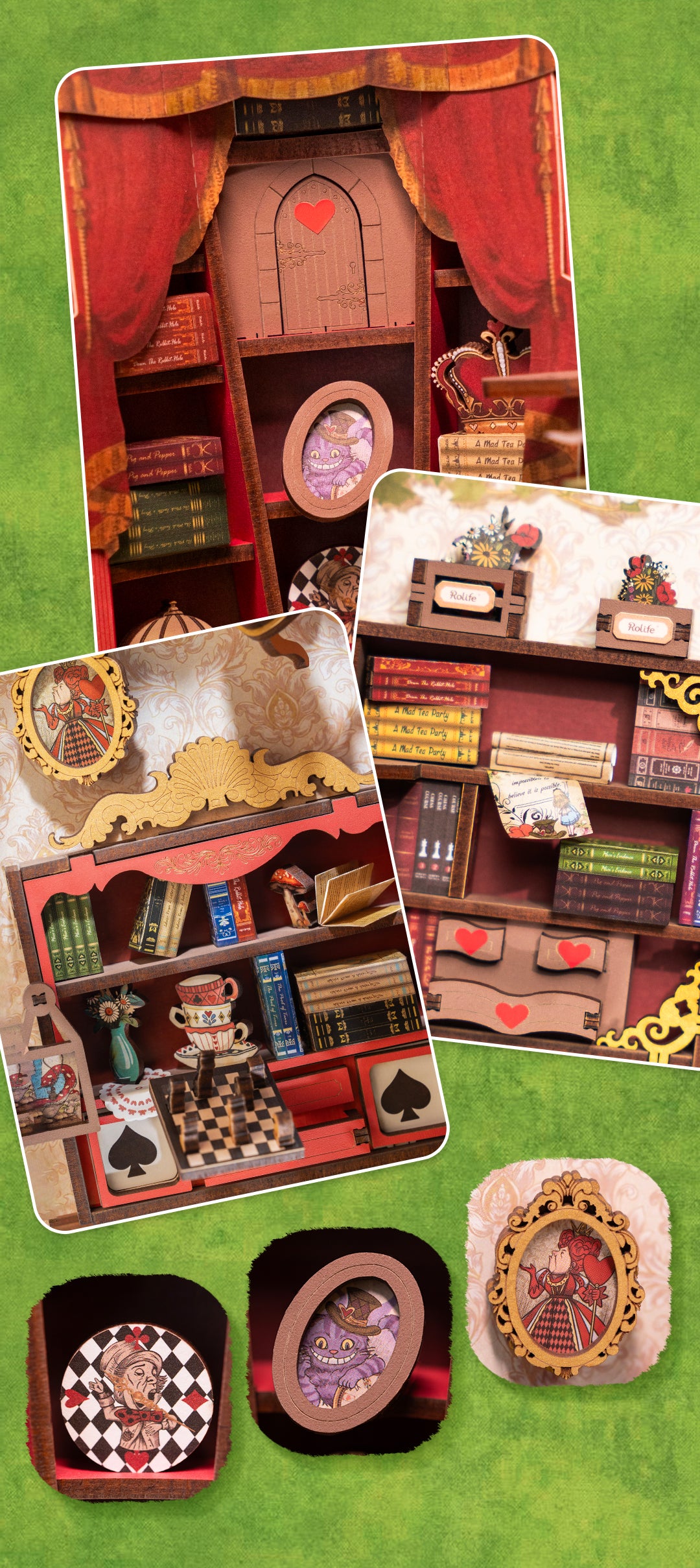 Rolife Fall into Wonder DIY Book Nook Shelf Insert TGB12 - Mô hình gỗ 3D tự lắp ráp - Rolife