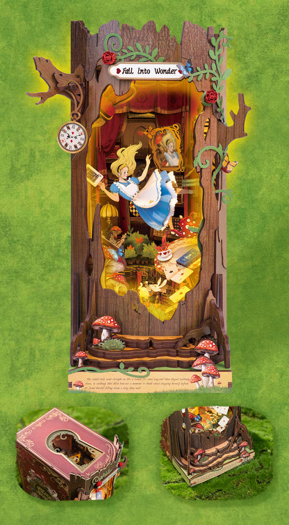 Rolife Fall into Wonder DIY Book Nook Shelf Insert TGB12 - Mô hình gỗ 3D tự lắp ráp - Rolife