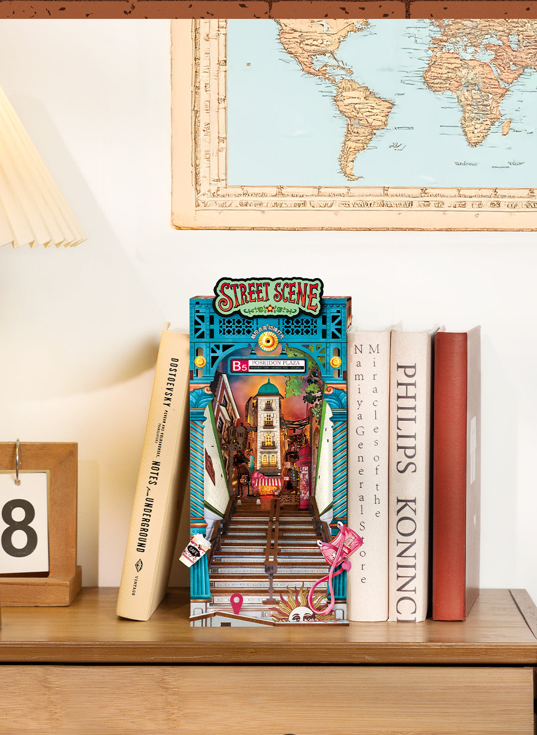Rolife DIY Book Nook - Street Scene TGB13 - Mô hình gỗ 3D lắp ráp thủ công - Rolife