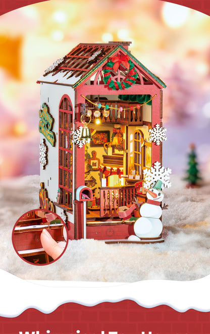 Rolife DIY Book Nook Insert - Christmas Indoor Scene TGC07 - Mô hình gỗ 3D lắp ráp - Rolife