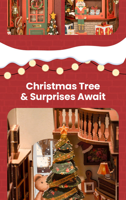 Rolife DIY Book Nook Insert - Christmas Indoor Scene TGC07 - Mô hình gỗ 3D lắp ráp - Rolife