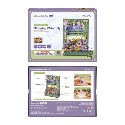 Rowood 3D Wooden Puzzle - Glittering Water Lily - Mô hình lắp ráp gỗ 3D - Rolife TH001