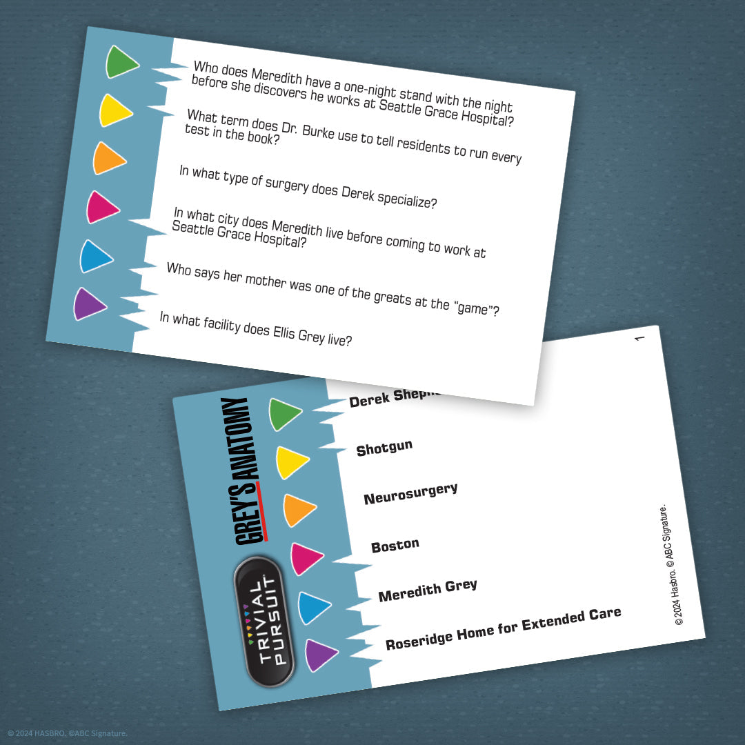 TRIVIAL PURSUIT®: Grey's Anatomy - Trò chơi đố vui y khoa Trivia - The Op Games