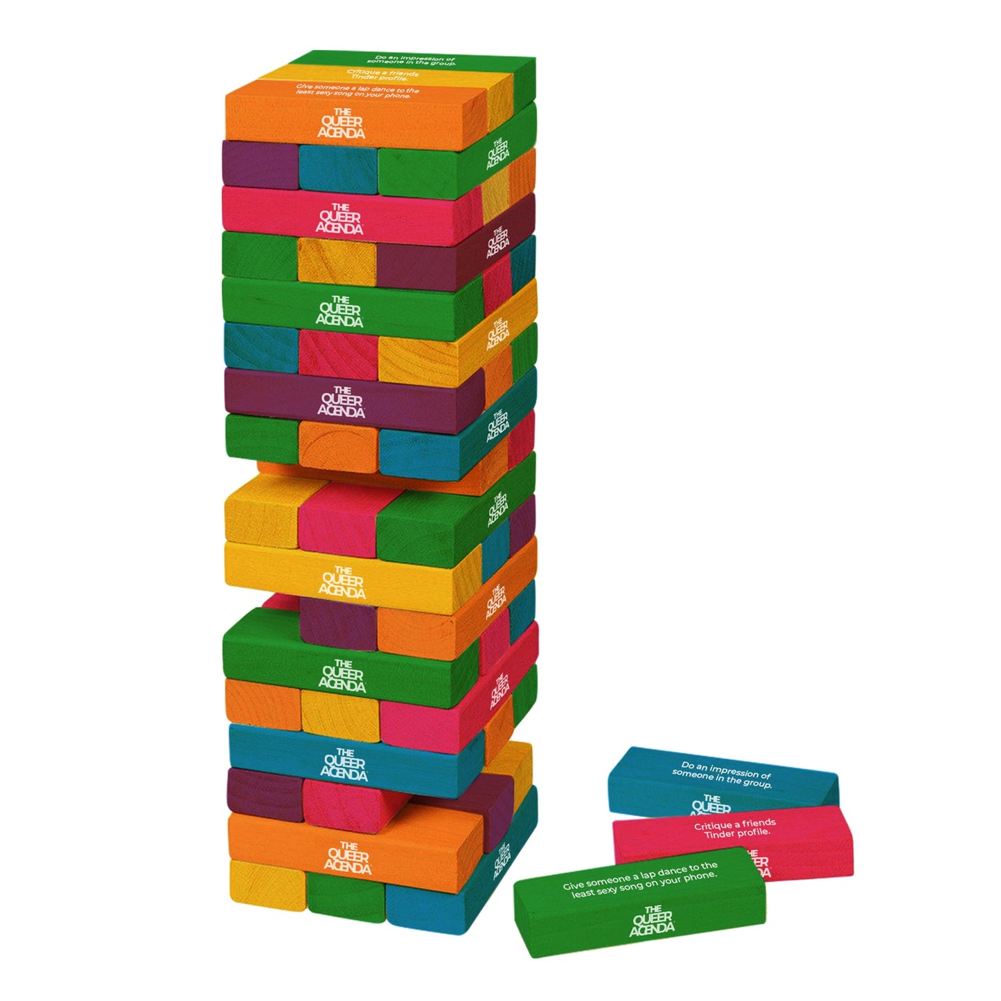 The Queer Agenda - BLOCKS! - Trò Chơi Rút Gỗ Pride - Fitz Games