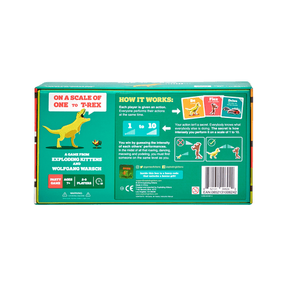 On a Scale of One to T-Rex - Trò chơi thẻ bài tiệc tùng - Exploding Kittens