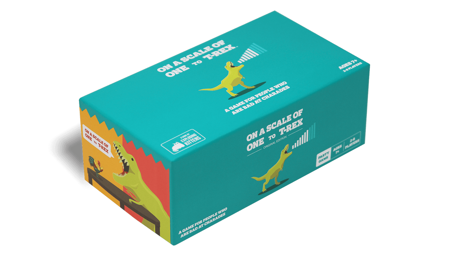 On a Scale of One to T-Rex - Trò chơi thẻ bài tiệc tùng - Exploding Kittens