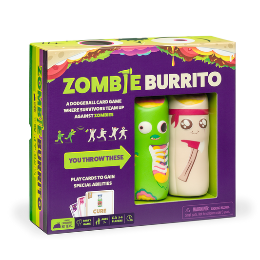 Zombie Burrito - Trò chơi thẻ bài hành động Dodgeball - Exploding Kittens
