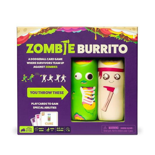 Zombie Burrito - Trò chơi thẻ bài hành động Dodgeball - Exploding Kittens