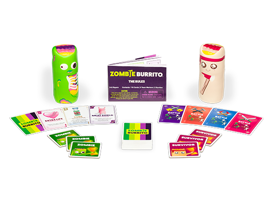 Zombie Burrito - Trò chơi thẻ bài hành động Dodgeball - Exploding Kittens