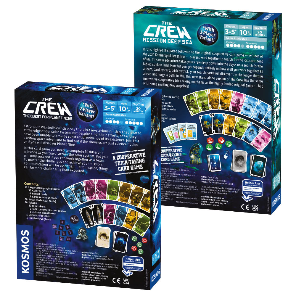 The Crew 2-Pack Bundle (The Quest For Planet Nine & Mission Deep Sea) - Combo Board Game Chiến Thuật Thẻ Bài - Thames & Kosmos