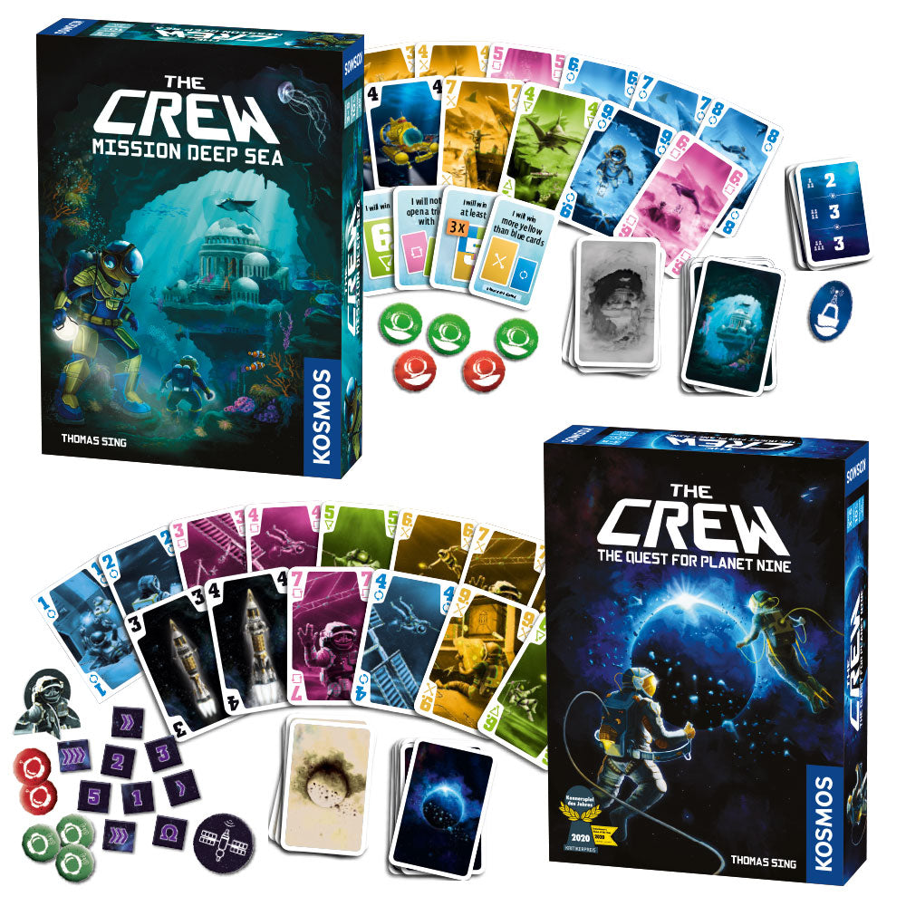 The Crew 2-Pack Bundle (The Quest For Planet Nine & Mission Deep Sea) - Combo Board Game Chiến Thuật Thẻ Bài - Thames & Kosmos