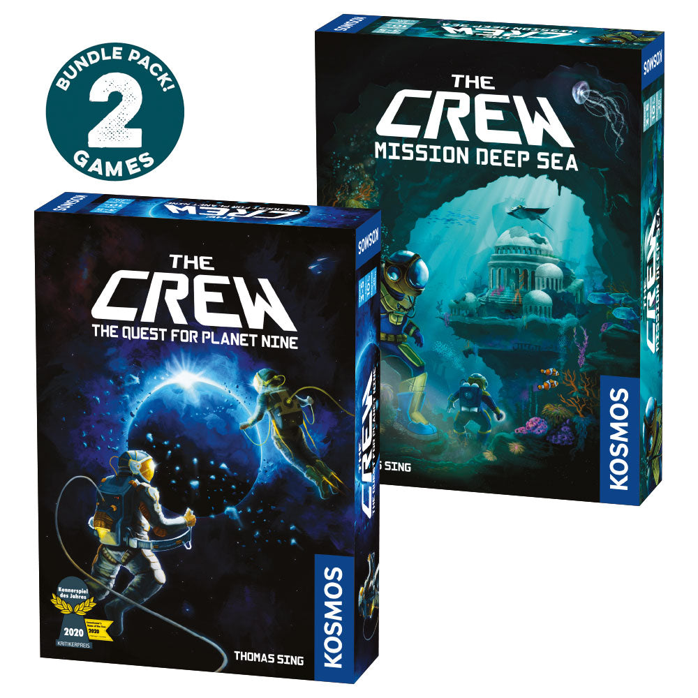 The Crew 2-Pack Bundle (The Quest For Planet Nine & Mission Deep Sea) - Combo Board Game Chiến Thuật Thẻ Bài - Thames & Kosmos