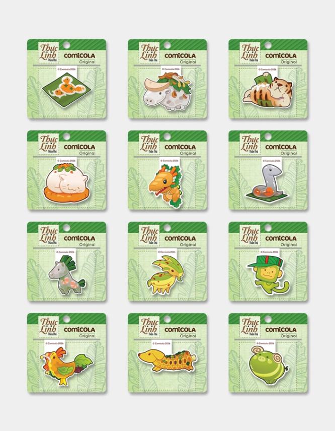 Bookmark nam châm Thực Linh Thần Thú