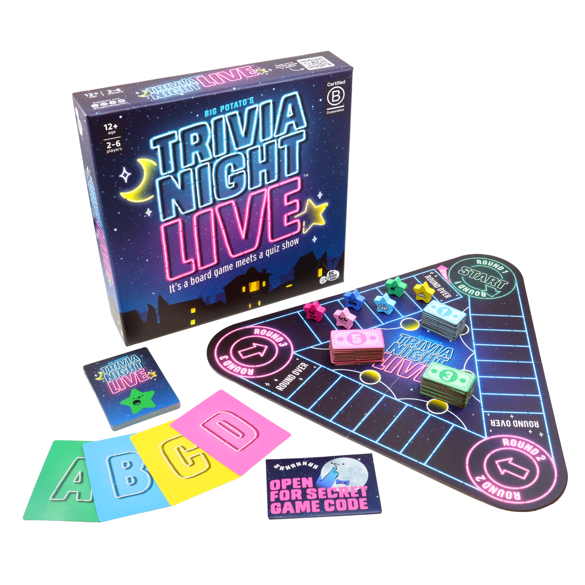 Trivia Night Live - Board Game Đố Vui Game Show Hấp Dẫn - Big Potato Games Big Potato Games - Board Game