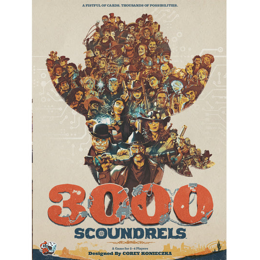 3000 Scoundrels Board Game - Trò chơi chiến thuật Viễn Tây - Unexpected Games