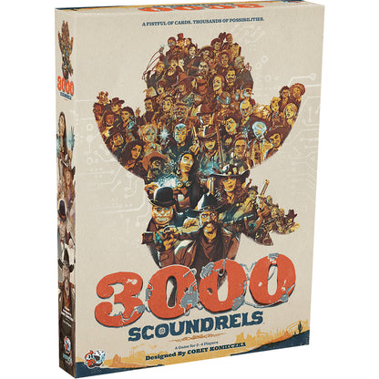 3000 Scoundrels Board Game - Trò chơi chiến thuật Viễn Tây - Unexpected Games