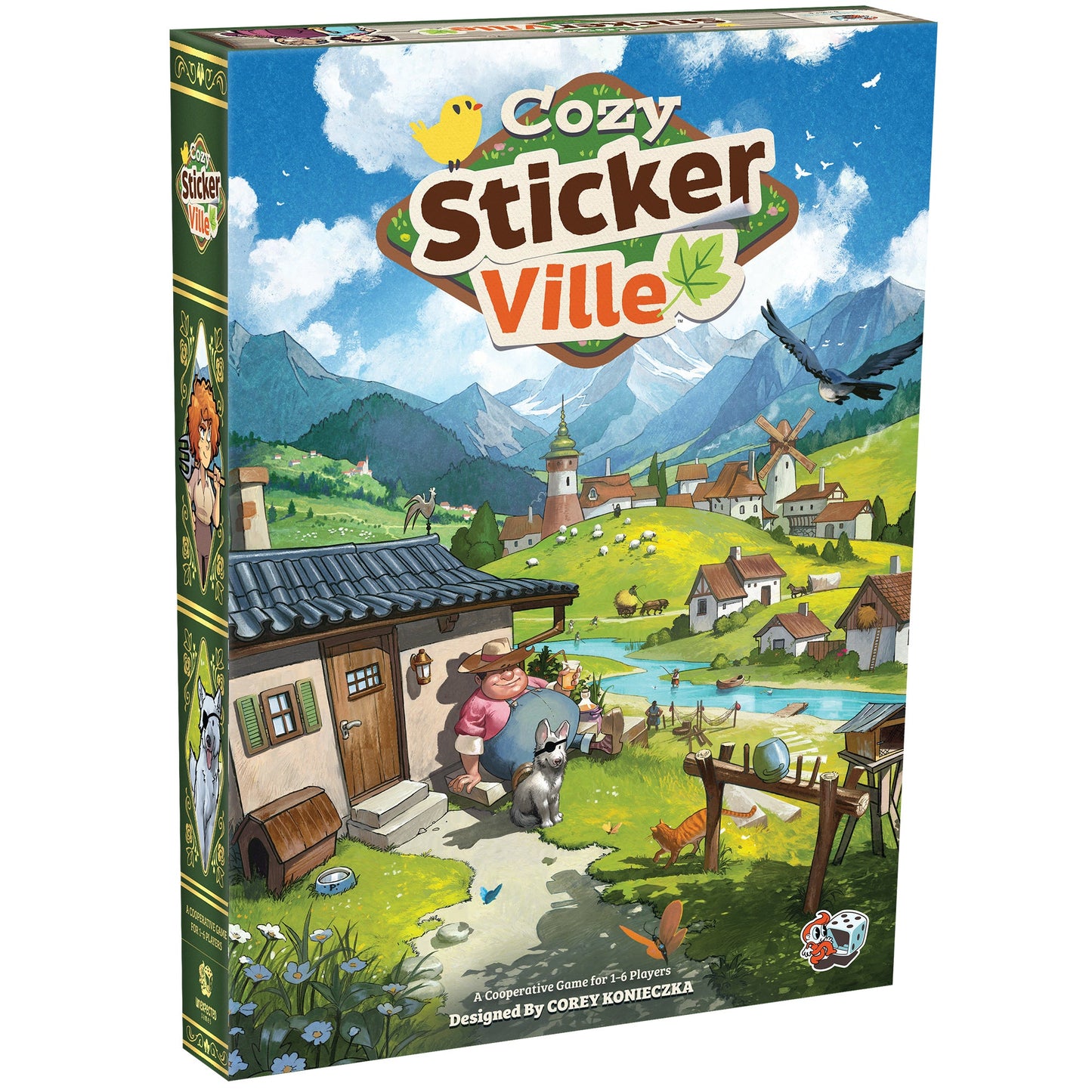 Cozy Stickerville Board Game - Trò chơi Board Game dán nhãn sáng tạo - Unexpected Games