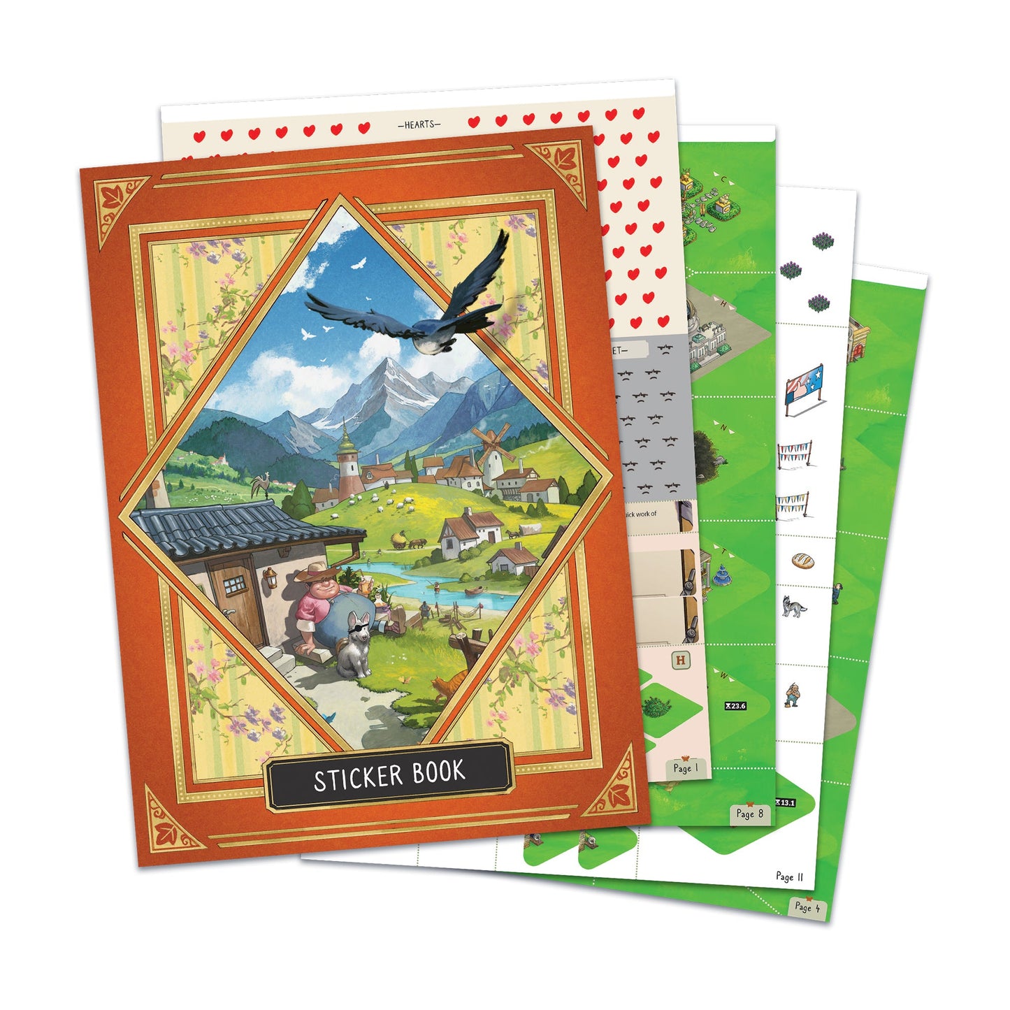 Cozy Stickerville Board Game - Trò chơi Board Game dán nhãn sáng tạo - Unexpected Games